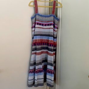 Zara Smocked Tassel Dress